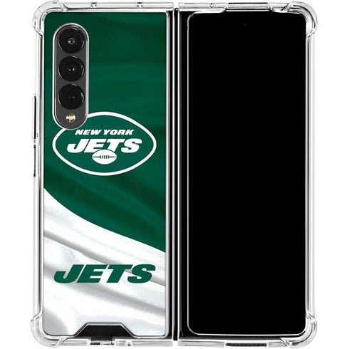 NFL New York Jets Galaxy Z Fold4 5G Clear Case